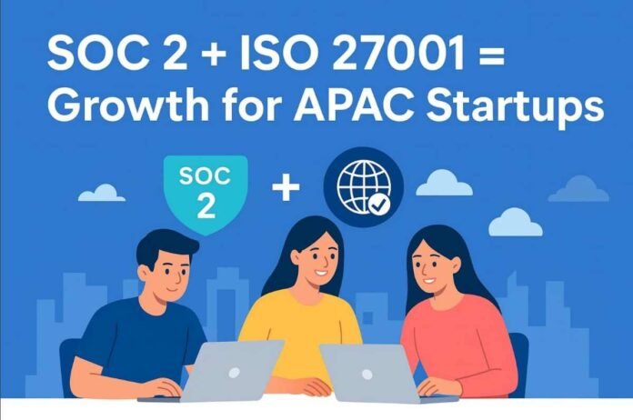 11 SOC 2 and ISO 27001 alignment, APAC startup compliance, SOC 2 for SaaS startups, ISO 27001 certification APAC, SOC 2 vs ISO 27001 for startups, SOC 2 and ISO 27001 together, information security compliance APAC, startup growth with SOC 2 ISO 27001, cybersecurity compliance APAC.