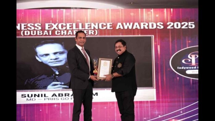 Priis Go Pvt. Ltd., Indywood Business Excellence Award 2025, Sunil Abraham, BSY Noni Hair Color Shampoo, affordable personal care, hair care innovation, business excellence, FMCG, Sohan Roy
