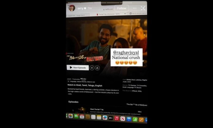 Orry, Raghav Juyal, Bads of Bollywood, National Crush, Bollywood news, celebrity gossip, viral post, pop culture, entertainment news, Orry Instagram
