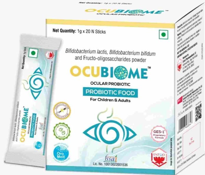 dd OCUBIOME, Ocular Probiotic, ENTOD Pharmaceuticals, Dry Eye Relief, Digital Eye Strain, Gut-Eye Axis, Eye Health India, Preventive Eye Care