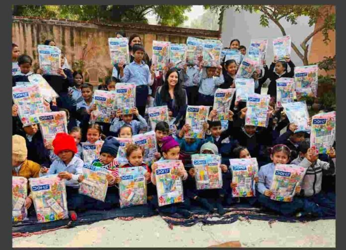 Nimbus Realty , Niveda Foundation ,Nimbus Realty CSR, Niveda Foundation, Children's Day, Education Support, Underprivileged Students, Noida Community, Yamini Agarwal CMO, Grassroots Initiative