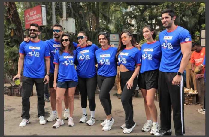 GoFloRun 2025, Stayfree Tampons, Neha Dhupia fitness, Anita Lobo, menstrual health movement, celebrity support India, Mumbai running event, women empowerment