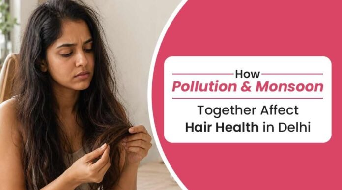 Monsoon Hair Care, Delhi Pollution Hair Loss, Scalp Buildup Treatment, Hair Breakage, Dermapuritys, Hair Fall in Monsoon, Dandruff Solutions